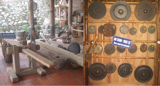 Cổ vật được trưng bày và sưu tầm từ nhiều nơi mang giá trị văn hóa Thái
